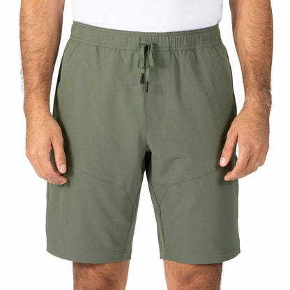 Gerry Men's 4-Way Stretch Elastic Waistband Lightweight Trail Short (Green, XX-Large)