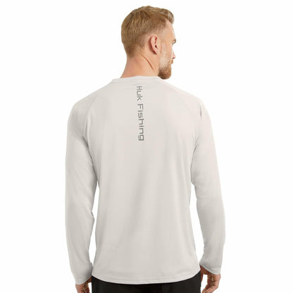 HUK Men's Standard Pursuit Vented Long Sleeve, 30 UPF Fishing Shirt, Harbor Mist, XX-Large
