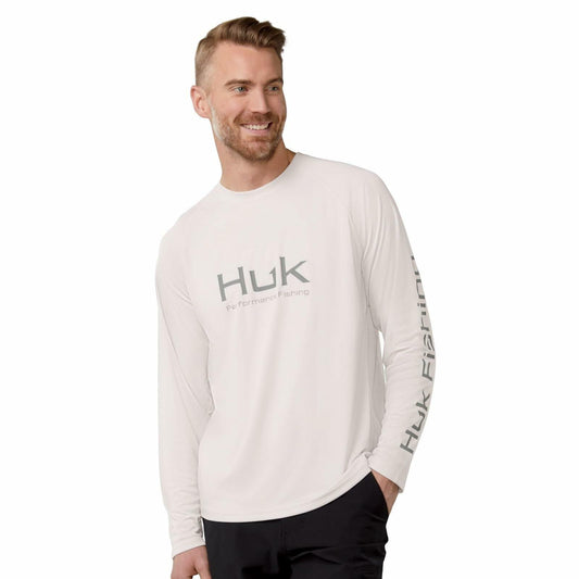 HUK Men's Standard Pursuit Vented Long Sleeve, 30 UPF Fishing Shirt, Harbor Mist, XX-Large