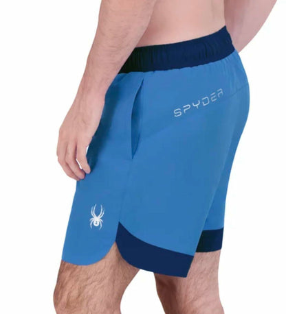 Spyder Men's UPF 30+ Breathable Comfort Stretch Swim Short (US, Alpha, XX-Large, Regular, Regular, Blue)