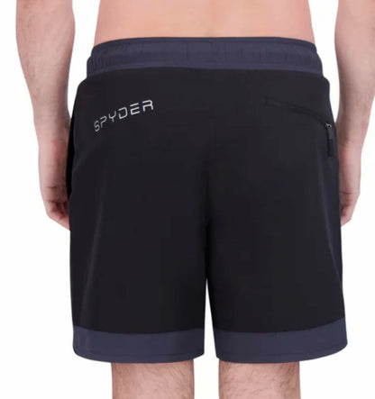 Spyder Men's UPF 30+ Breathable Comfort Stretch Swim Short (US, Alpha, Small, Regular, Regular, Black)