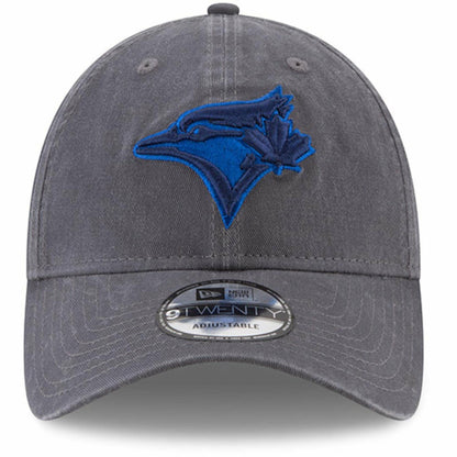 Toronto Blue Jays New Era Primary Logo Core Classic 9TWENTY Adjustable Hat Graphite