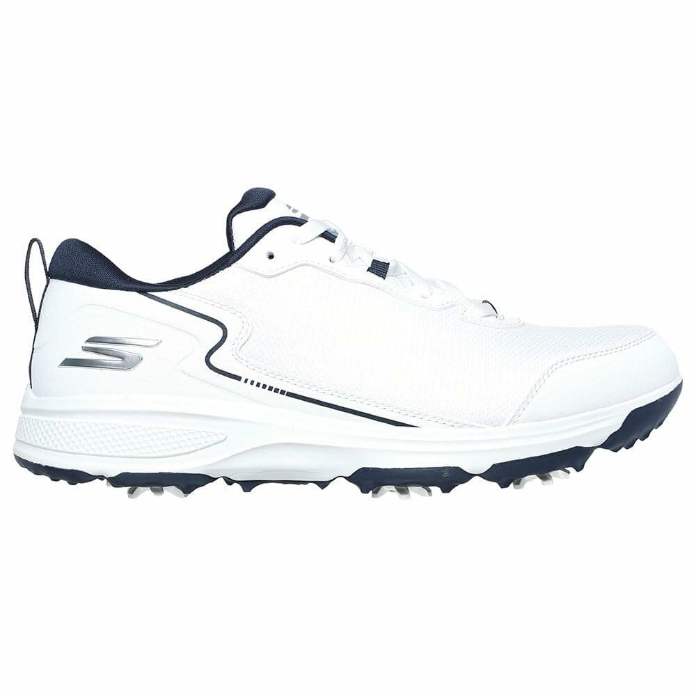 Skechers Men's Torque Sport Fairway Relaxed Fit Spiked Golf Shoe Sneaker, White Navy, 11