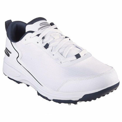 Skechers Men's Torque Sport Fairway Relaxed Fit Spiked Golf Shoe Sneaker, White Navy, 10