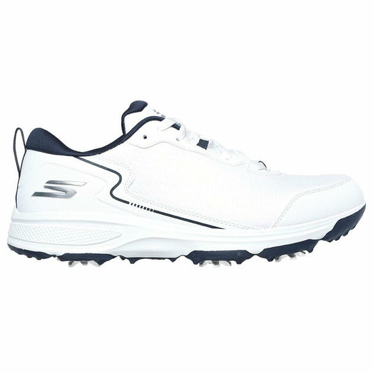 Skechers Men's Torque Sport Fairway Relaxed Fit Spiked Golf Shoe Sneaker, White Navy, 10