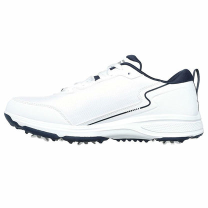 Skechers Men's Torque Sport Fairway Relaxed Fit Spiked Golf Shoe Sneaker, White Navy, 10