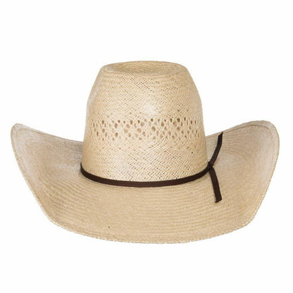 Rodeo King Jute Open Crown 4-1/4" Brim Straw Cowboy Hat Natural 71/8