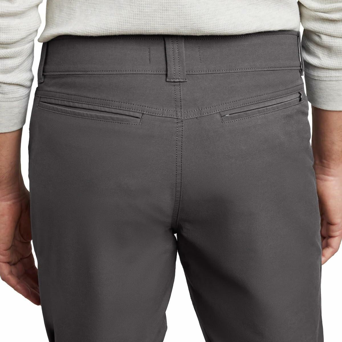 KIRKLAND Signature Men’s Stretch Tech Pant (US, Waist Inseam, 30, 30, Gray)