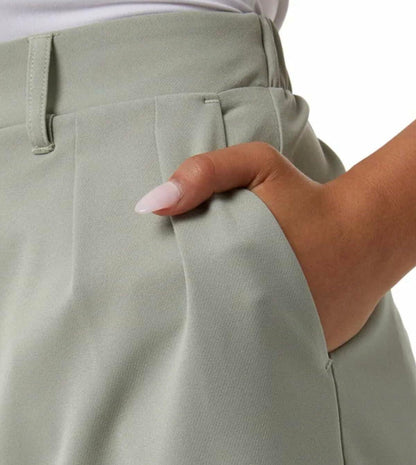 32 Degrees Cool Women's Pull On Pleated Short (US, Alpha, X-Large, Regular, Regular, Laurel (Green))