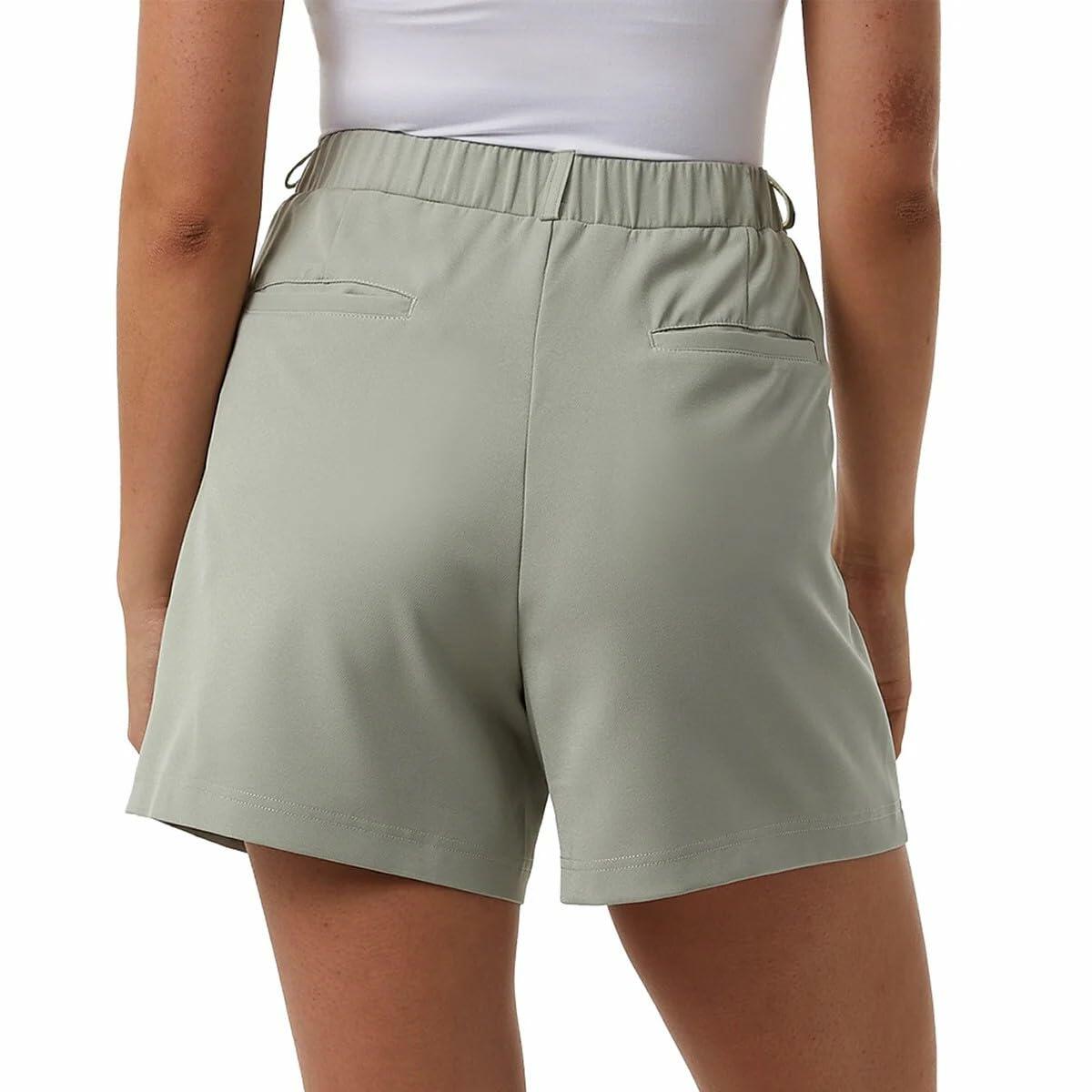 32 Degrees Women Pleated Short (US, Alpha, Small, Regular, Regular, Green)