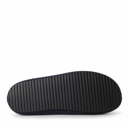 Dearfoams Men's Microwool Clog with Molded Footbed Slipper, Navy, Small