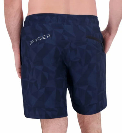 Spyder Men's UPF 30+ Breathable Comfort Stretch Swim Short (US, Alpha, Small, Regular, Regular, Dark Blue)
