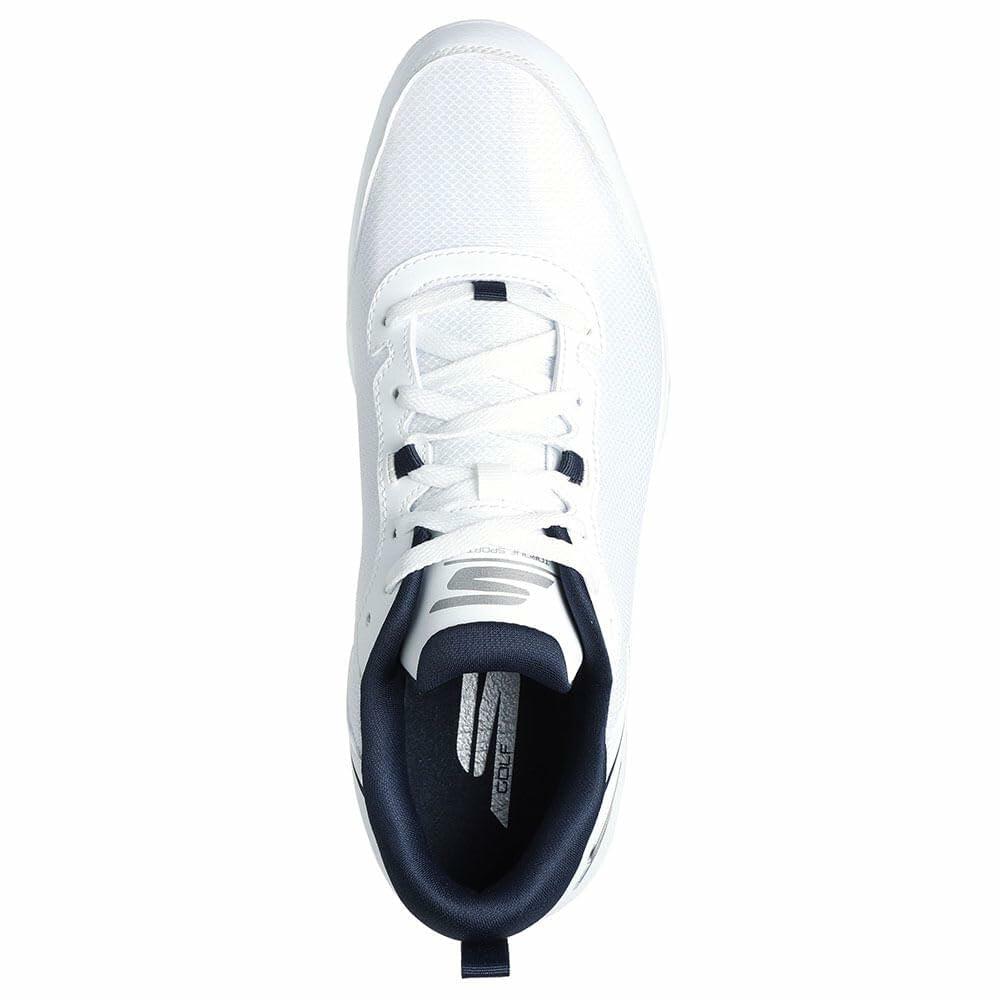 Skechers Men's Torque Sport Fairway Relaxed Fit Spiked Golf Shoe Sneaker, White Navy, 10