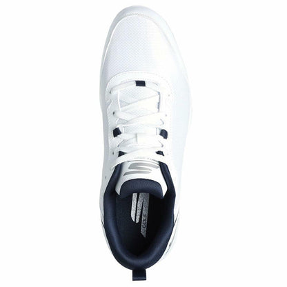 Skechers Men's Torque Sport Fairway Relaxed Fit Spiked Golf Shoe Sneaker, White Navy, 10