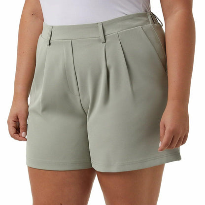 32 Degrees Women Pleated Short (US, Alpha, Small, Regular, Regular, Green)