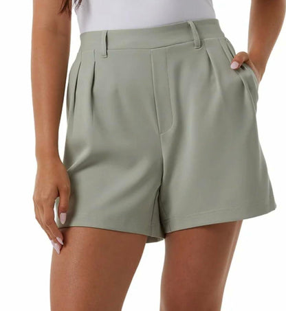 32 Degrees Cool Women's Pull On Pleated Short (US, Alpha, X-Large, Regular, Regular, Laurel (Green))