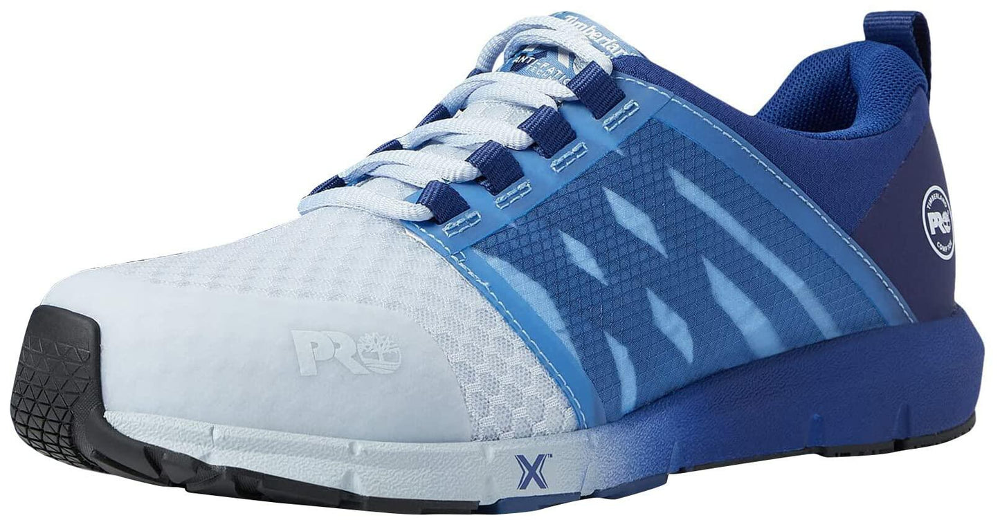 Timberland PRO Women's Radius Composite Safety Toe Industrial Athletic Work Shoe, Blue/Ice, 9W
