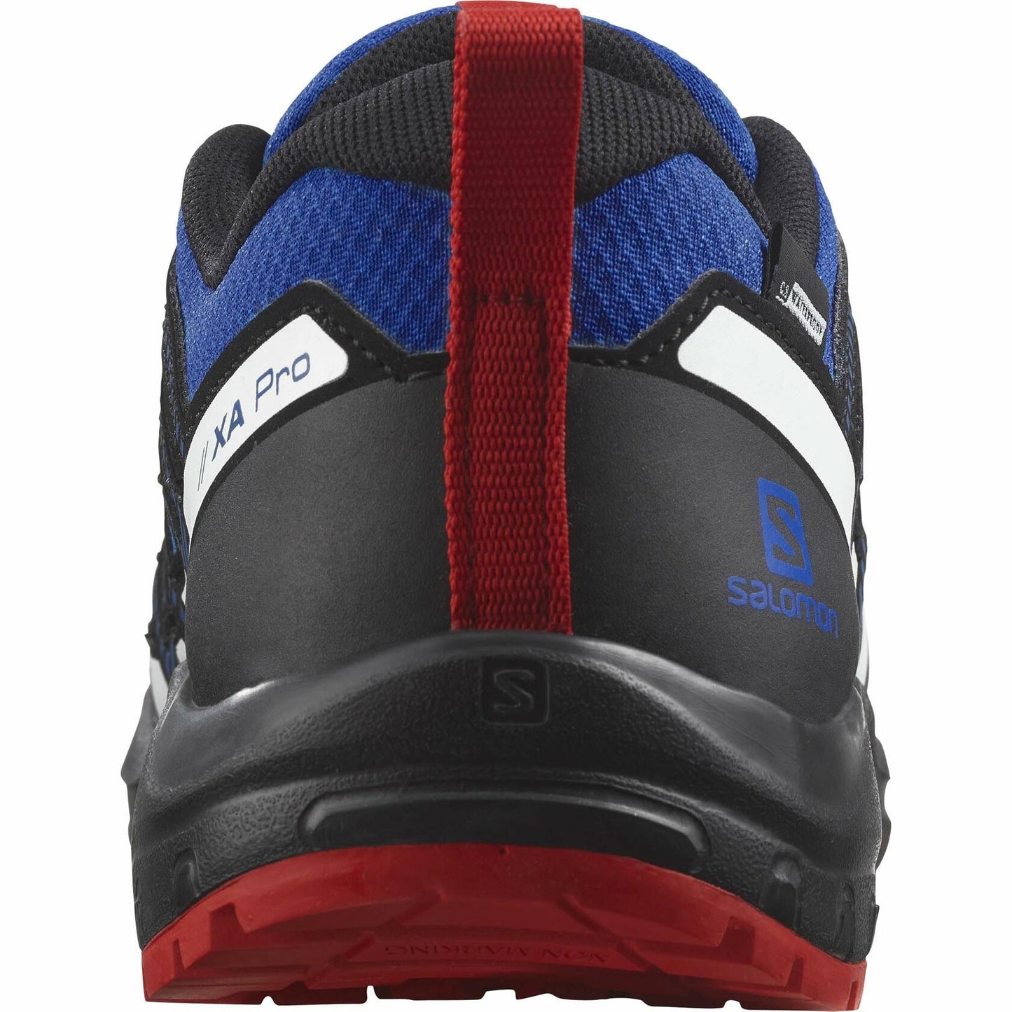 Salomon Unisex Junior’s XA Pro V8 ClimaSalomon Waterproof Hiking Shoes for Kids - Lapis Blue/Black/Fiery Red - 1