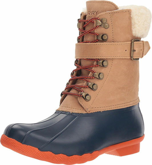 Sperry Shearwater Tan/Navy 8.5 M (B)