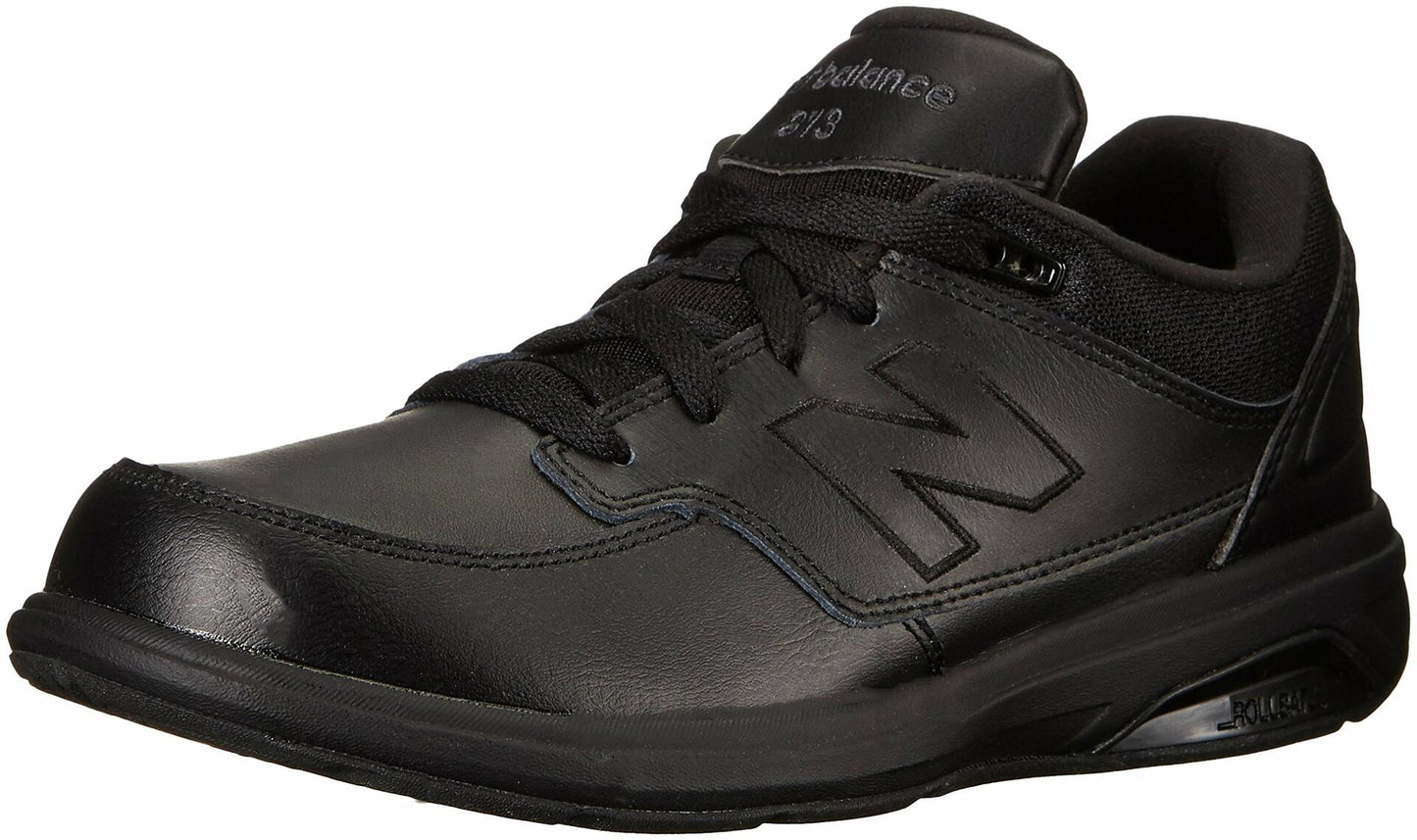 New Balance Men's 813 V1 Hook and Loop Walking Shoe, Black, 7