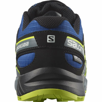 Salomon Junior’s Speedcross Climasalomon Waterproof Trail Shoes - Nautical Blue/Black/Acid Lime - 2