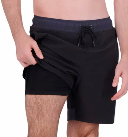 Spyder Men's UPF 30+ Breathable Comfort Stretch Swim Short (US, Alpha, Small, Regular, Regular, Black)