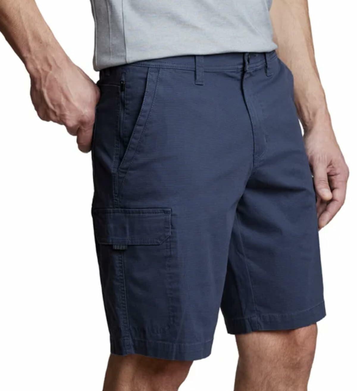 Copper & Oak Supply Co. Men's Venture Ripstop Stretch Cargo Short (US, Waist, 30, Regular, Blue)