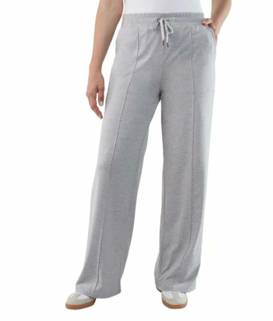 Kirkland Signature Women's Moisture Wicking Lightweight Pintuck Pant (US, Alpha, X-Large, Regular, Regular, Pale Gray Heather (Light Gray))