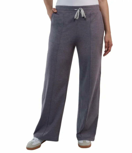 Kirkland Signature Women's Moisture Wicking Lightweight Pintuck Pant (US, Alpha, Small, Regular, Regular, Amethyst Heather (Purple))