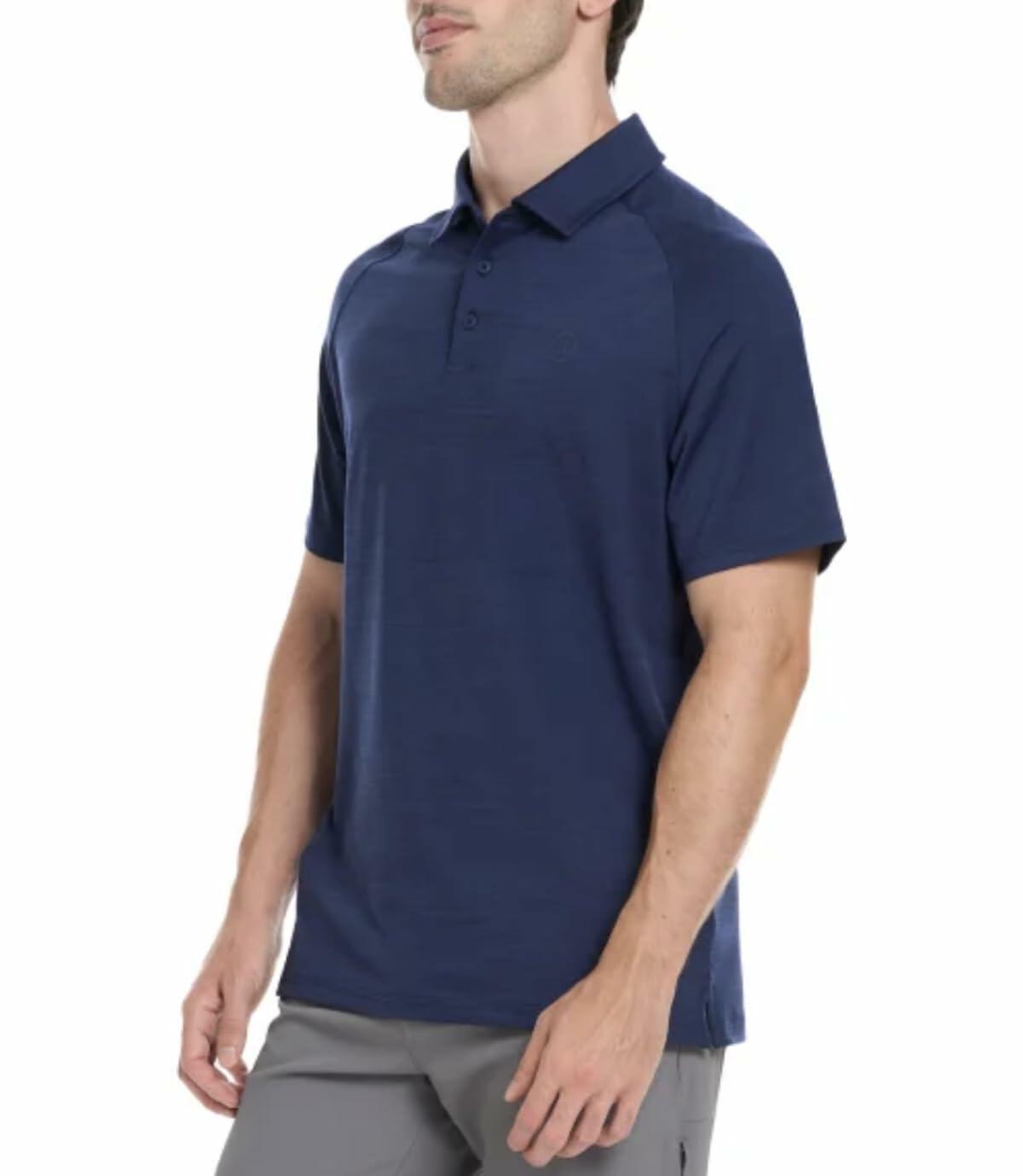 Hurley Men's Performance Polo Shirt (US, Alpha, Small, Regular, Regular, Blue)