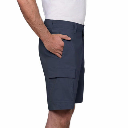 Wearfirst Men’s Classic Fit Stretch Lightweight Cargo Short (Blue, 30)