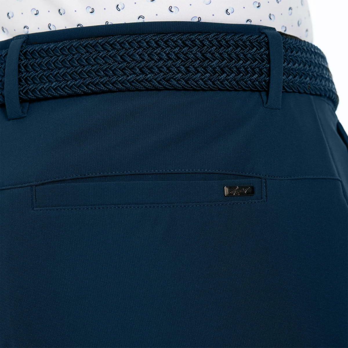 Greg Norman Men’s Stretch Flat Front Lightweight Short - 4-Way Stretch Fabric (Blue,30)
