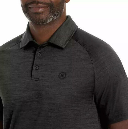 Hurley Men's Ultra Soft Stretch Moisture Wicking Performance Polo Shirt (US, Alpha, Small, Regular, Regular, Black)