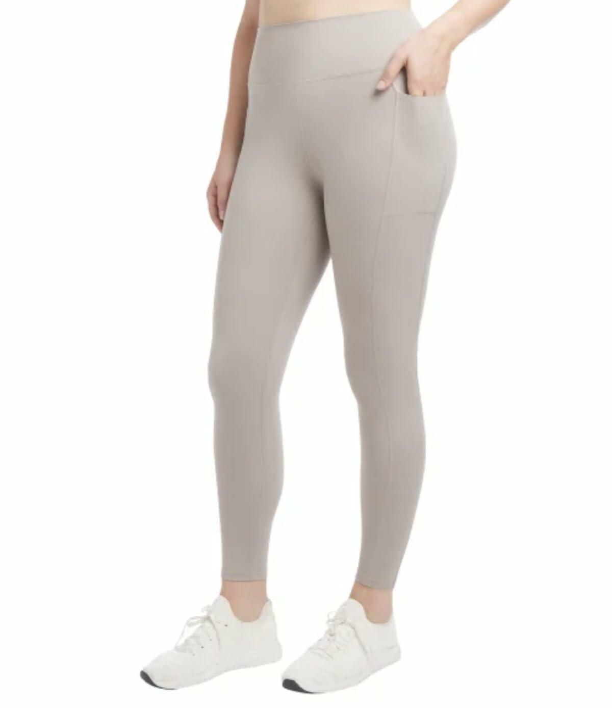 Danskin Women's High Waist Lightweight Legging Tight (US, Alpha, X-Small, Regular, Regular, Satellite (Light Brown))