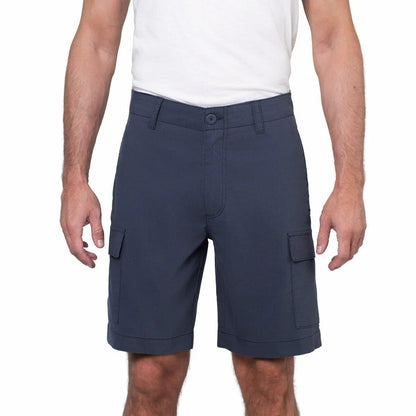 Wearfirst Men’s Classic Fit Stretch Lightweight Cargo Short (Blue, 30)