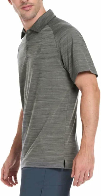 Hurley Men's Performance Polo Shirt (US, Alpha, Medium, Regular, Regular, Gray)