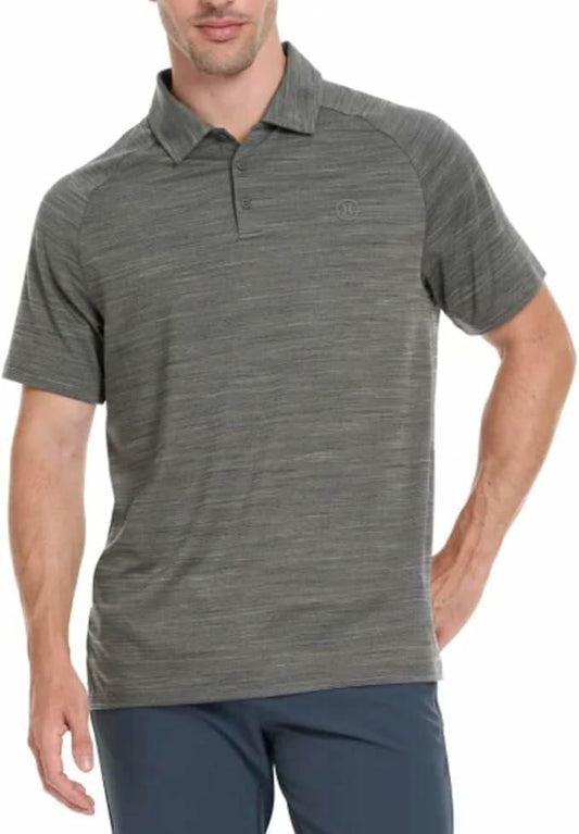 Hurley Men's Performance Polo Shirt (US, Alpha, Medium, Regular, Regular, Gray)