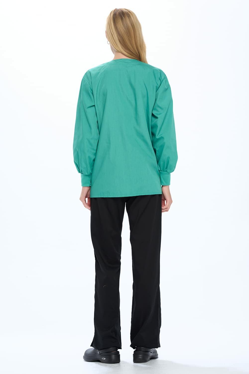 Natural Uniforms Warm Up Scrub Jacket-Surgical Green-X-Large
