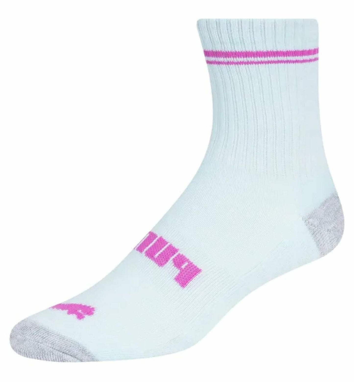 PUMA Girls Low Crew Socks, 10 pairs, Youth Size 4-9.5