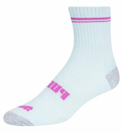 PUMA Girls Low Crew Socks, 10 pairs, Kids Size 9-3.5