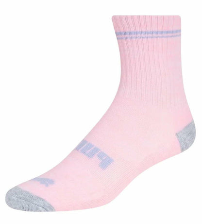 PUMA Girls Low Crew Socks, 10 pairs, Kids Size 9-3.5