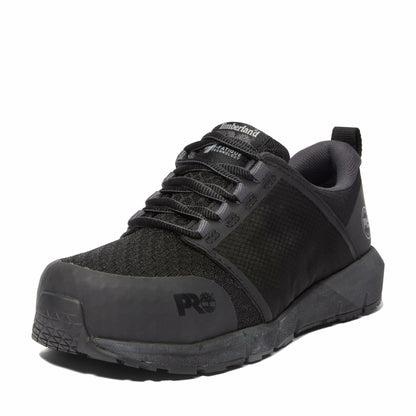 Timberland PRO Women's Radius Composite Safety Toe Static Dissipative Industrial Athletic Work Shoe, Black/Grey-2024 New, 8M