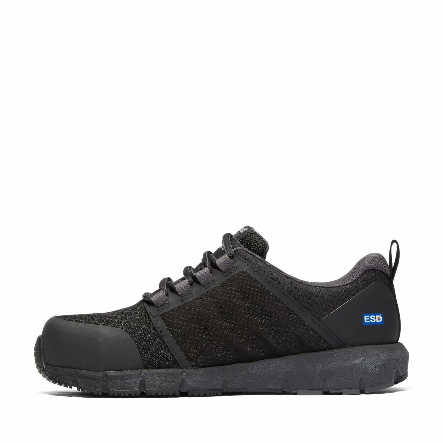 Timberland PRO Women's Radius Composite Safety Toe Static Dissipative Industrial Athletic Work Shoe, Black/Grey-2024 New, 8M