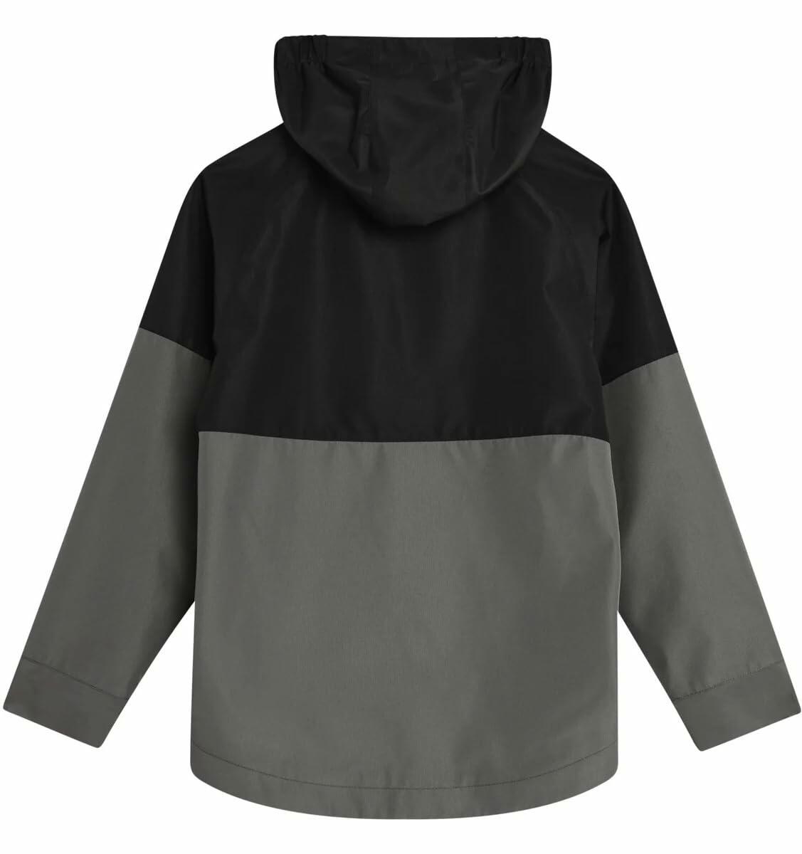 Eddie Bauer Youth Lone Peak 3 in 1 Jacket (US, Alpha, Medium, Regular, Black Onyx)