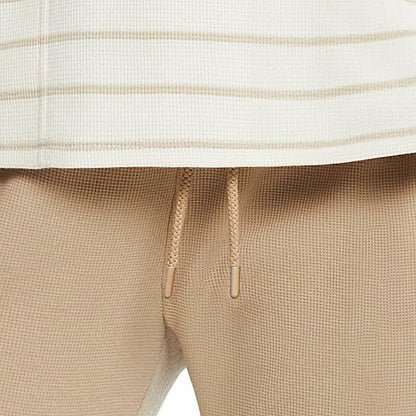 Max & Mia Women's 2 Piece Stripe Waffle Knit Lounge Set, Hoodie and Jogger (US, Alpha, XX-Large, Regular, Regular, Toast (Brown))