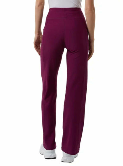 32 Degrees Cool Women's High Rise Ribbed Active Yoga Semi-Flare Pant (US, Alpha, Large, Regular, Regular, Purple)