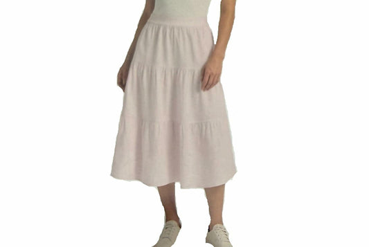 Matty M Women's Linen Blend Midi Skirt with Pockets (US, Alpha, XX-Large, Regular, Regular, Light Purple)