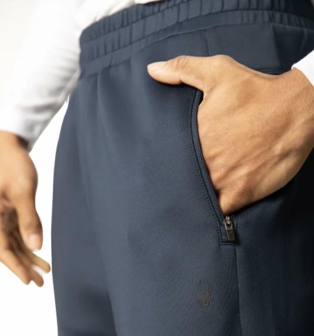 Spyder Active Men's Moisture Wicking Stretch Jogger Pant with Pockets (US, Alpha, XX-Large, Regular, Regular, Blue)