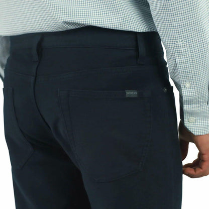 Jachs New York Men's Straight Stretch 5 Pocket Twill Pant (US, Waist Inseam, 30, 29, Regular, Regular, Navy)