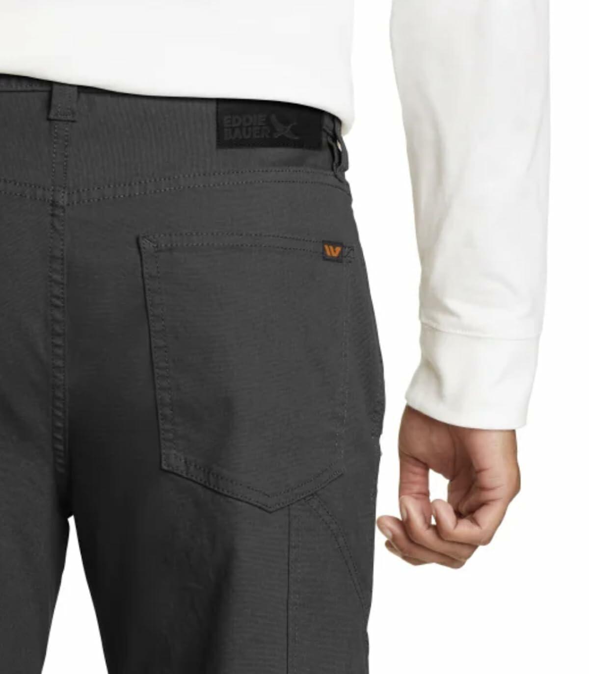 Eddie Bauer Men�s Stretch Canvas Utulity Pant (US, Waist Inseam, 38, 34, Regular, Regular, Gray)